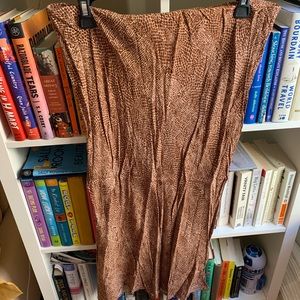 animal print midi skirt